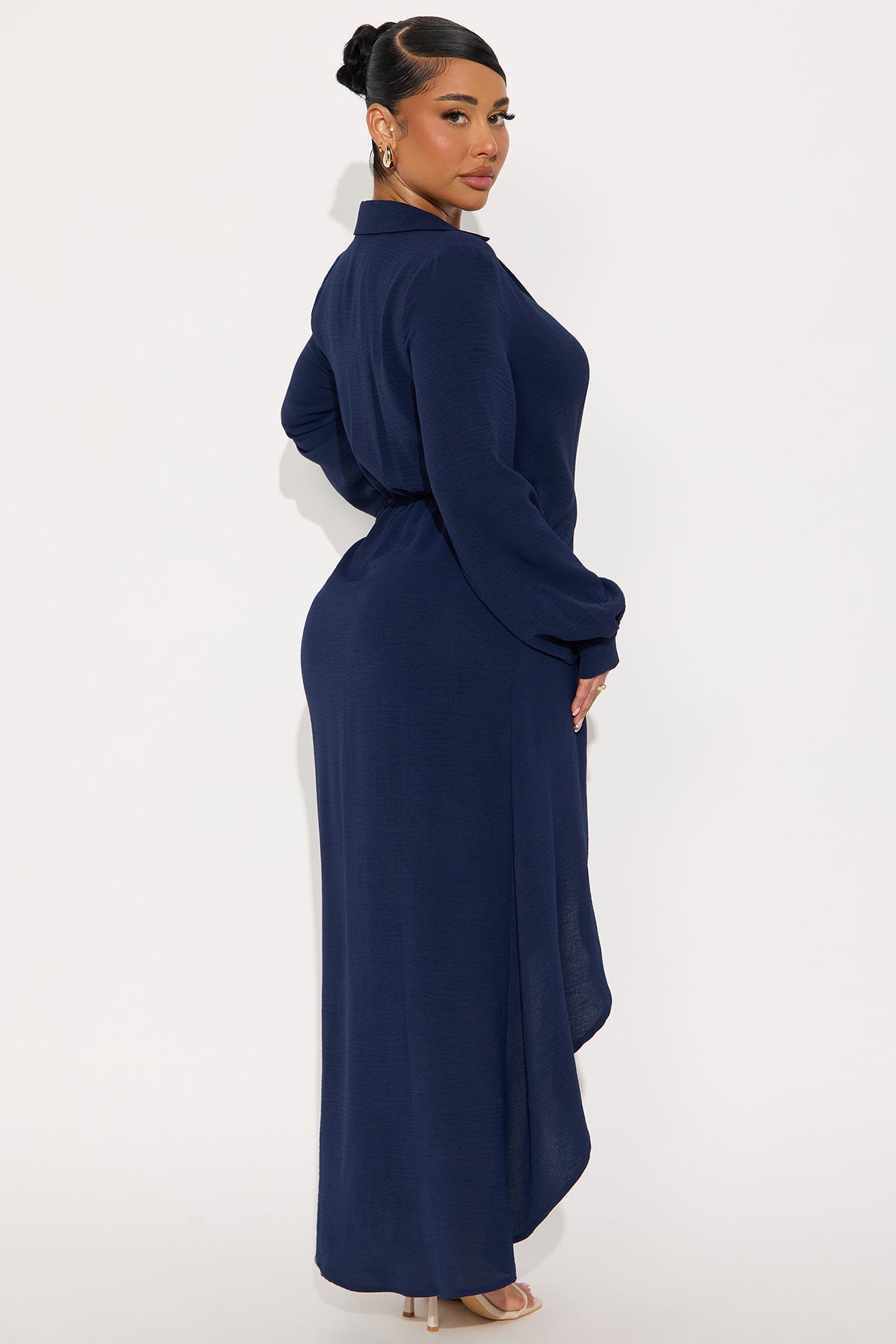 Moreen Belted Maxi Dress - Navy