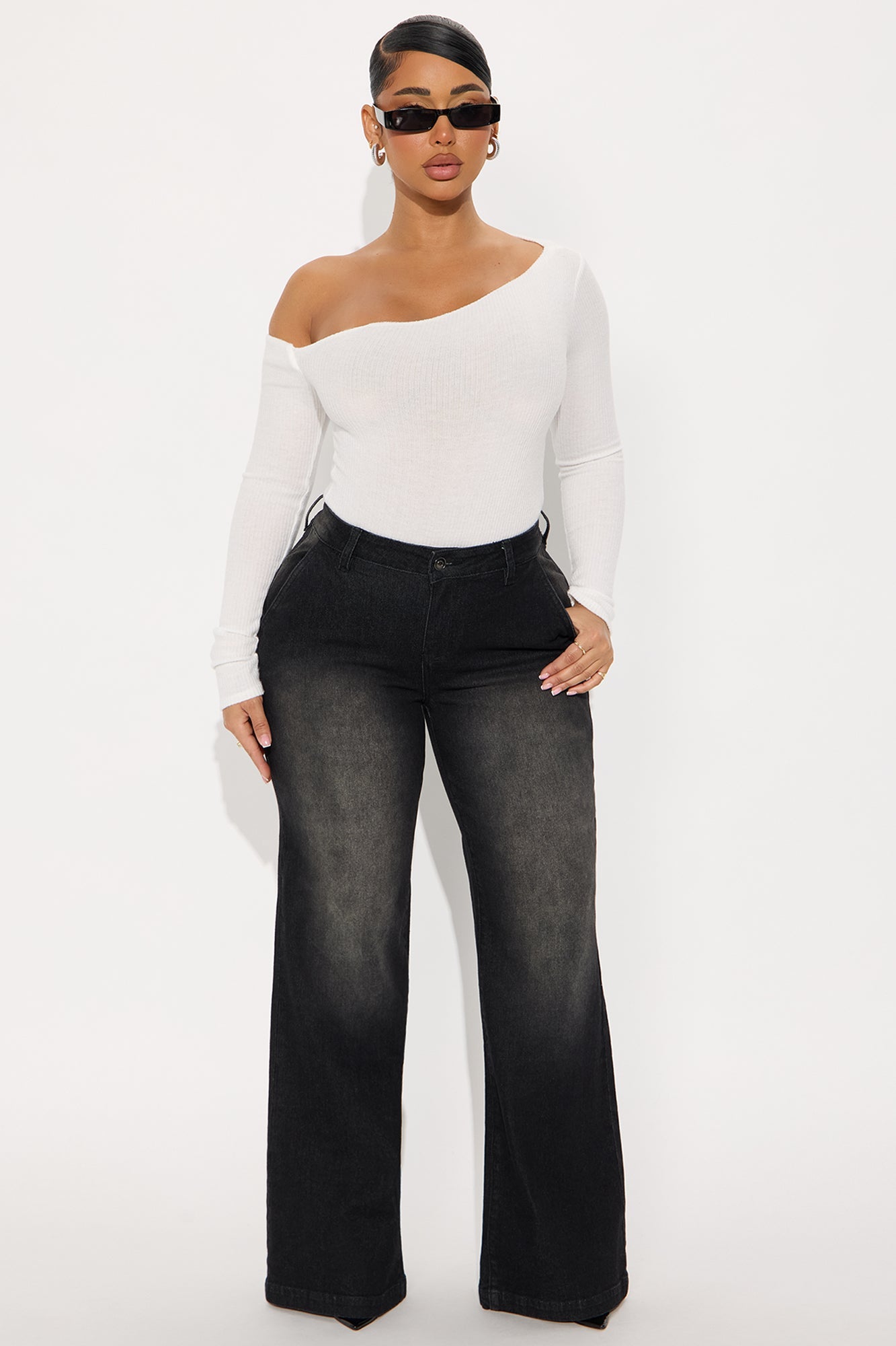 Delusional Drop Waist Jeans - Black