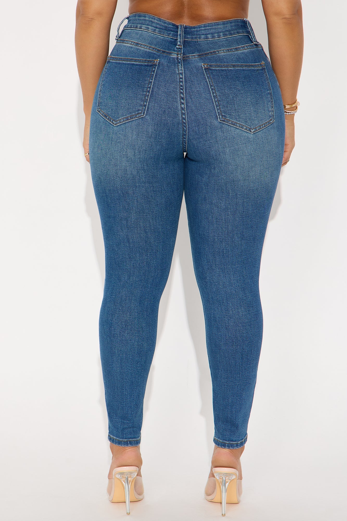 In Forme Ankle Skinny Jeans - Medium Wash