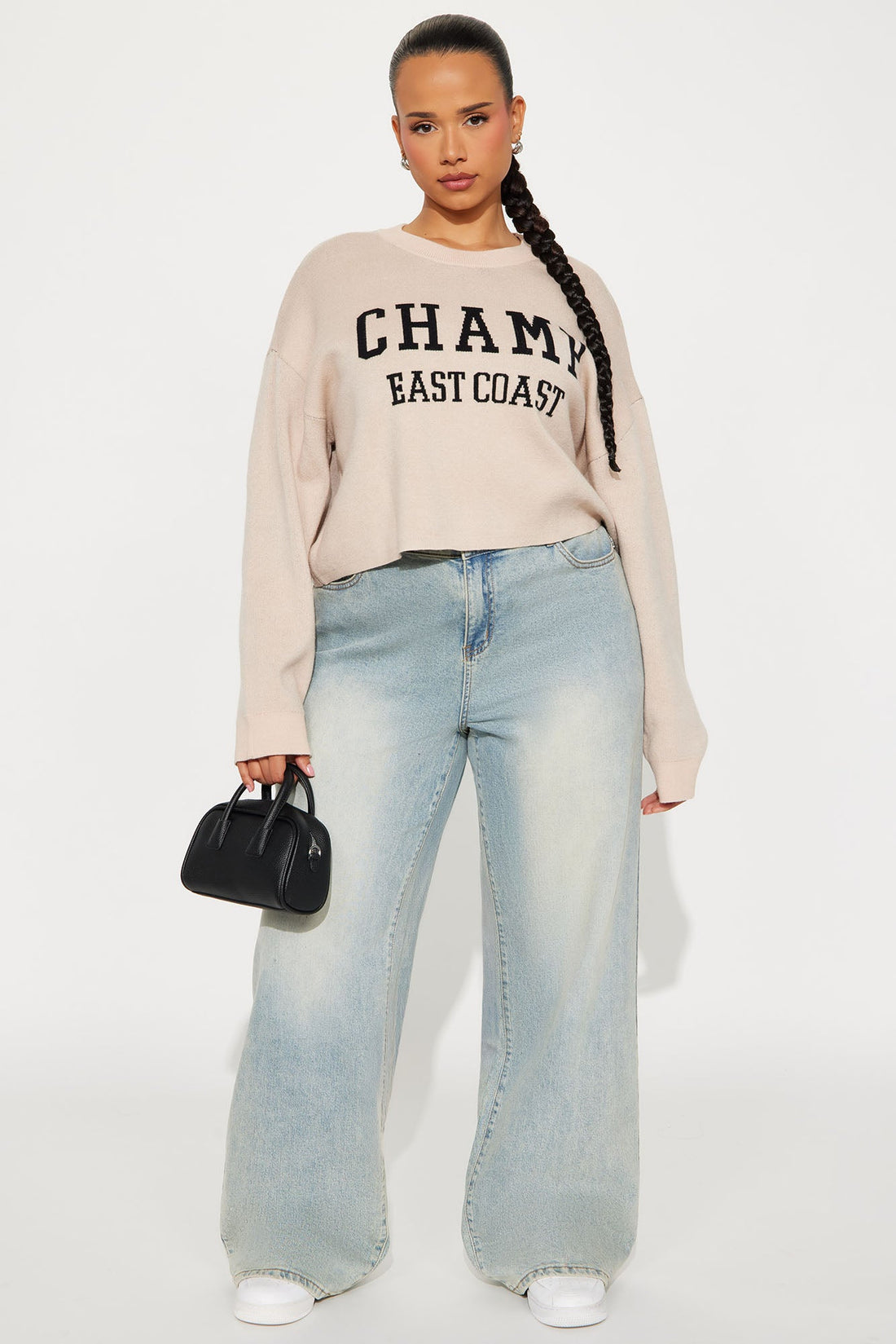 East Coast Champ Sweater - Taupe/combo