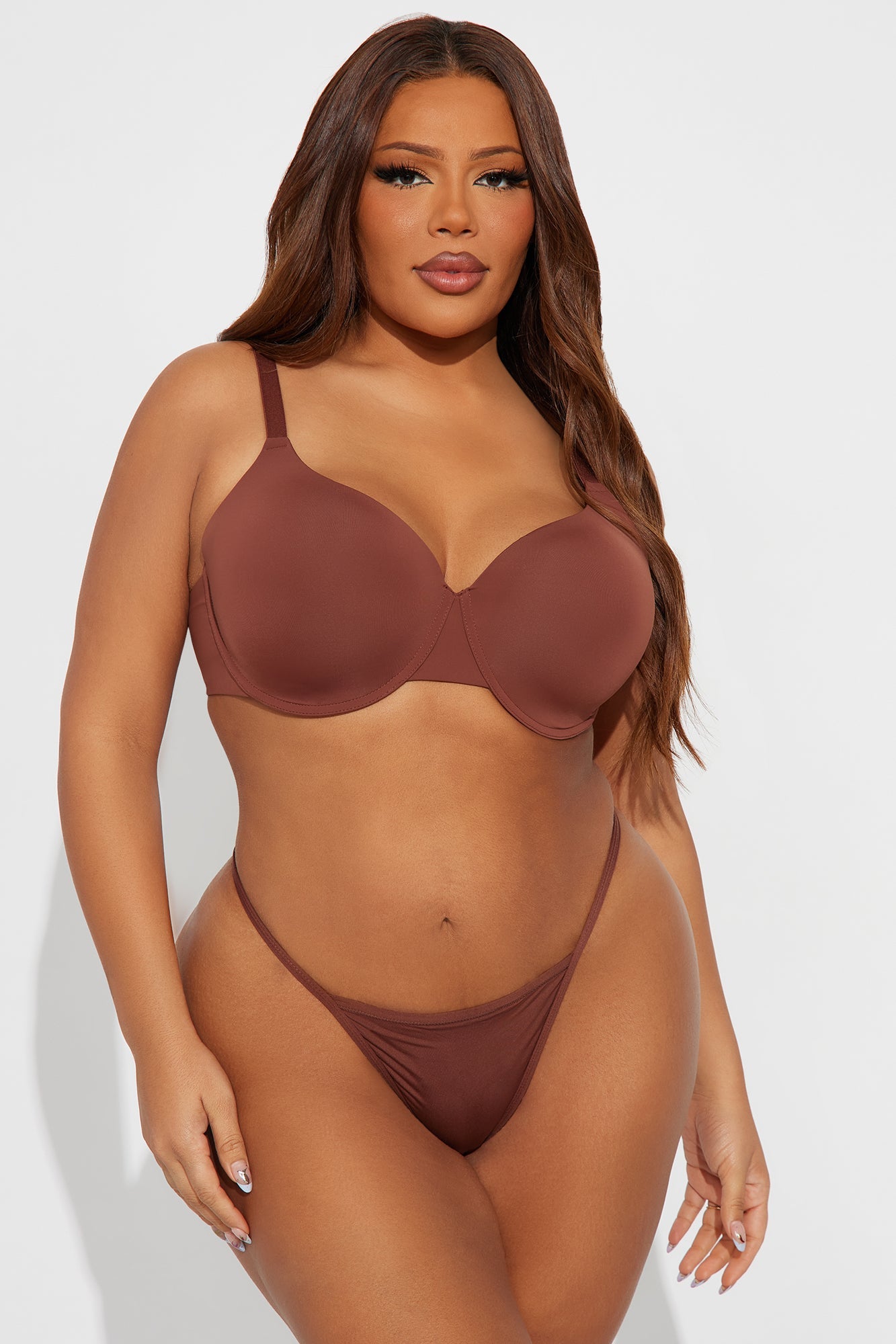 Nova T Shirt Bra - Chocolate