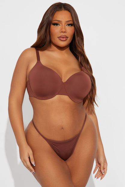 Nova T Shirt Bra - Chocolate