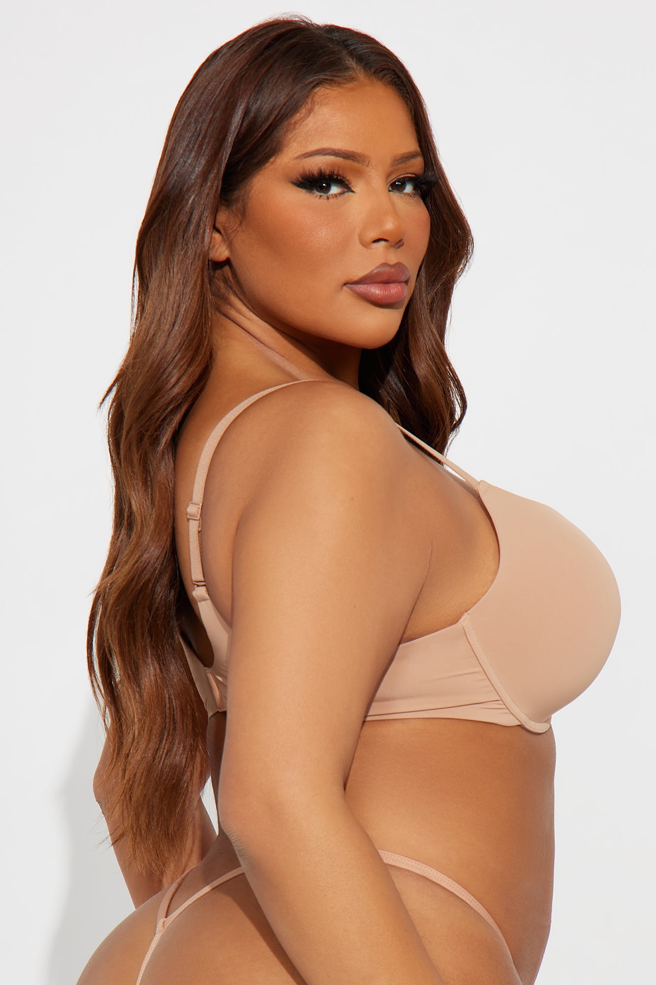 Nova Push Up Demi Bra - Nude