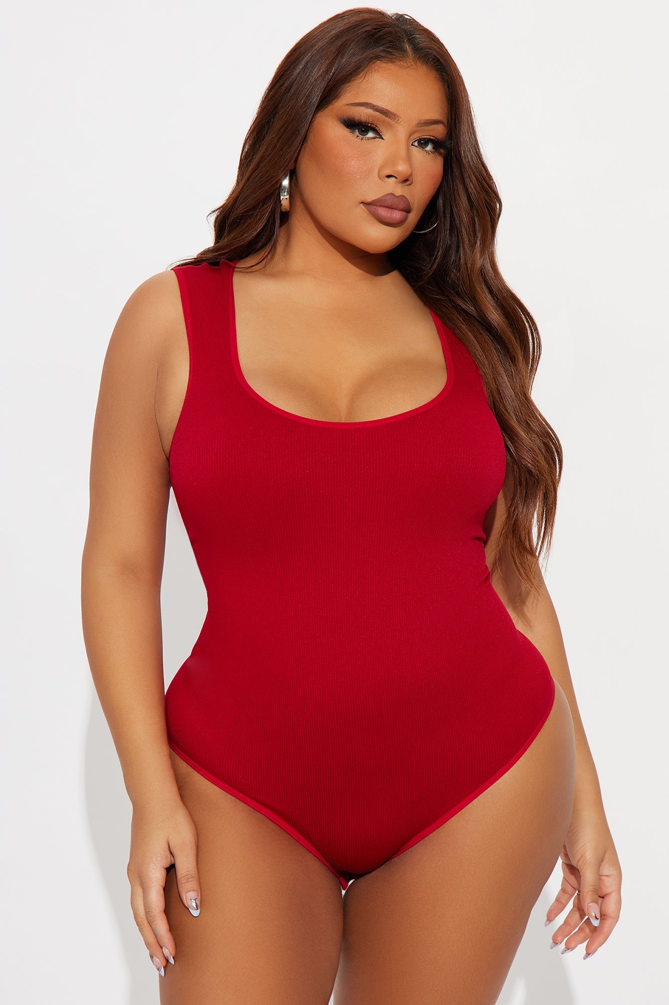 Cindy Seamless Bodysuit - DarkRed