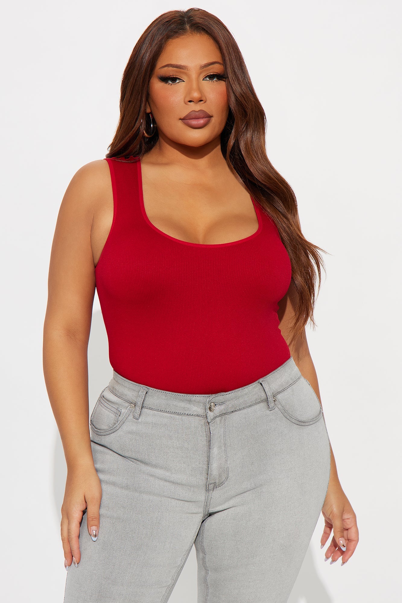 Cindy Seamless Bodysuit - DarkRed