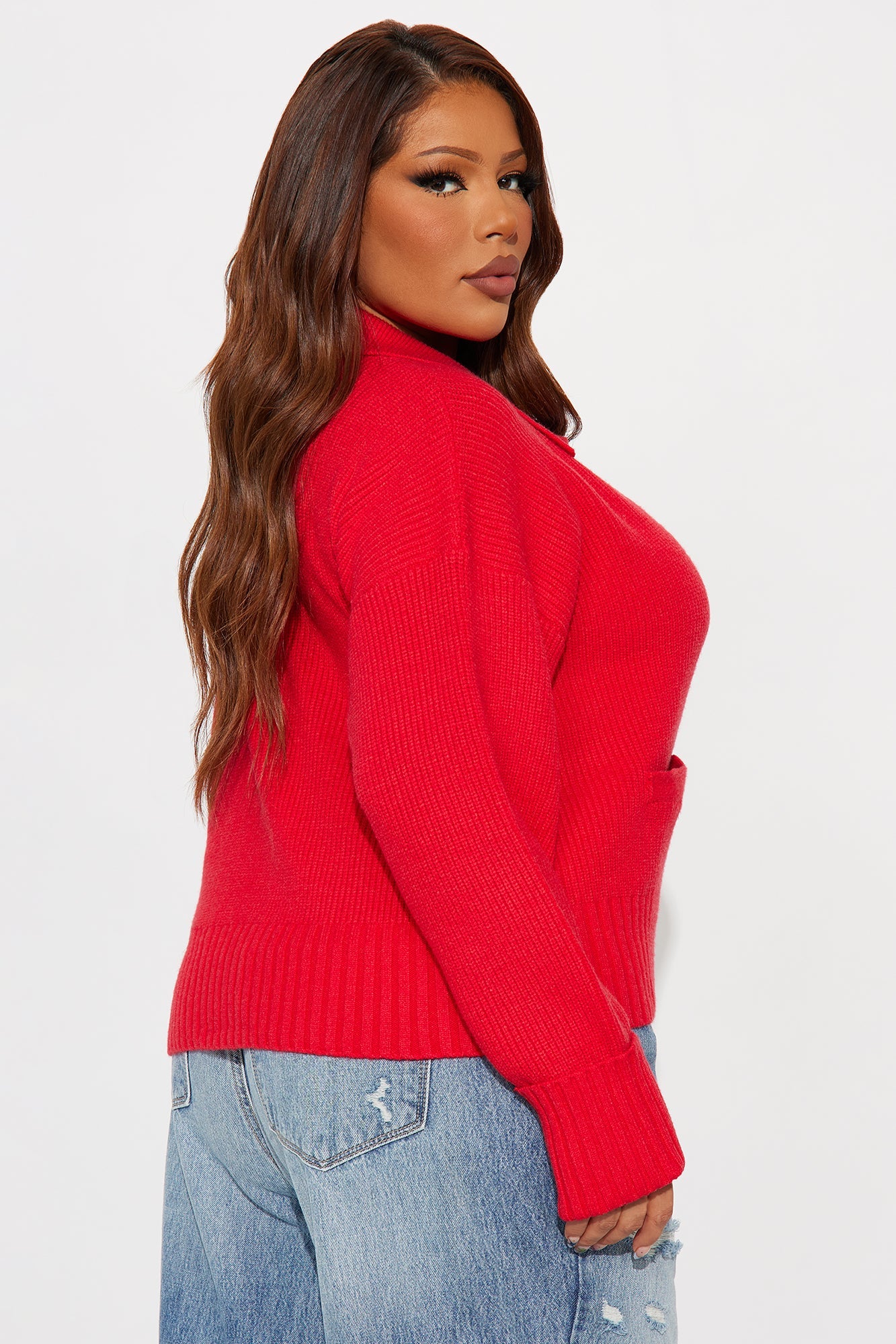 The Tanya Cardigan - Red