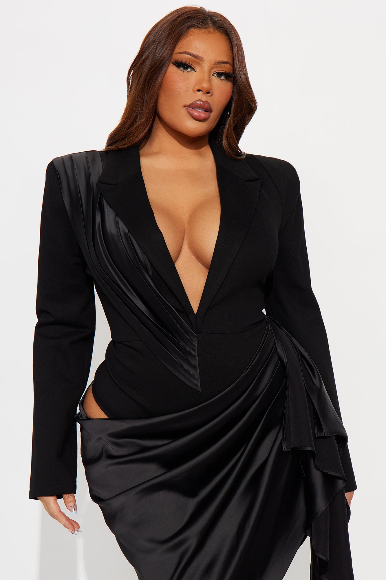 Tall Akaira Blazer Dress - Black