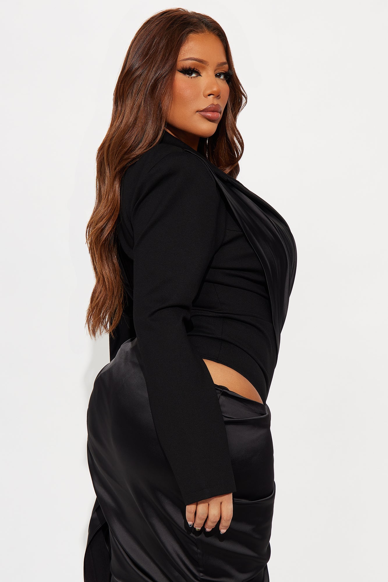 Tall Akaira Blazer Dress - Black