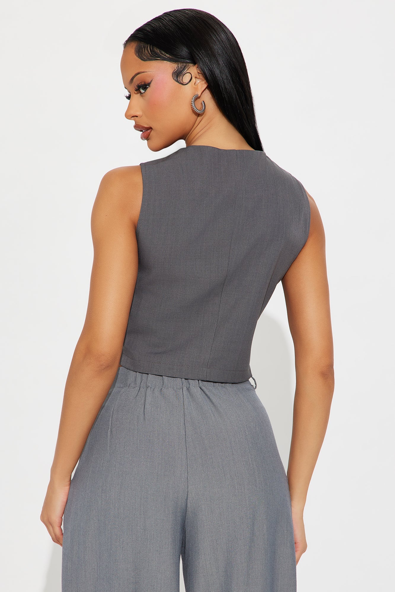 The Giselle Vest - Grey