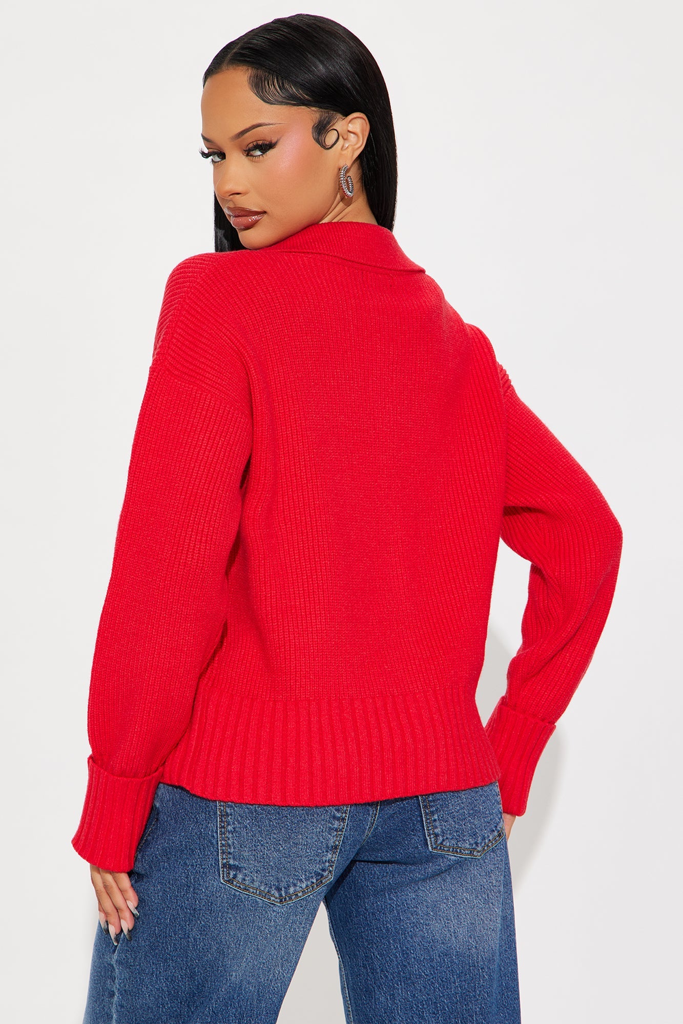 The Tanya Cardigan - Red