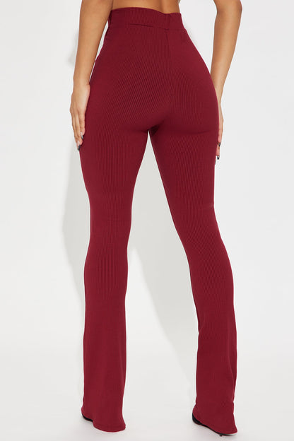 Presley Snatched Pant - Burgundy