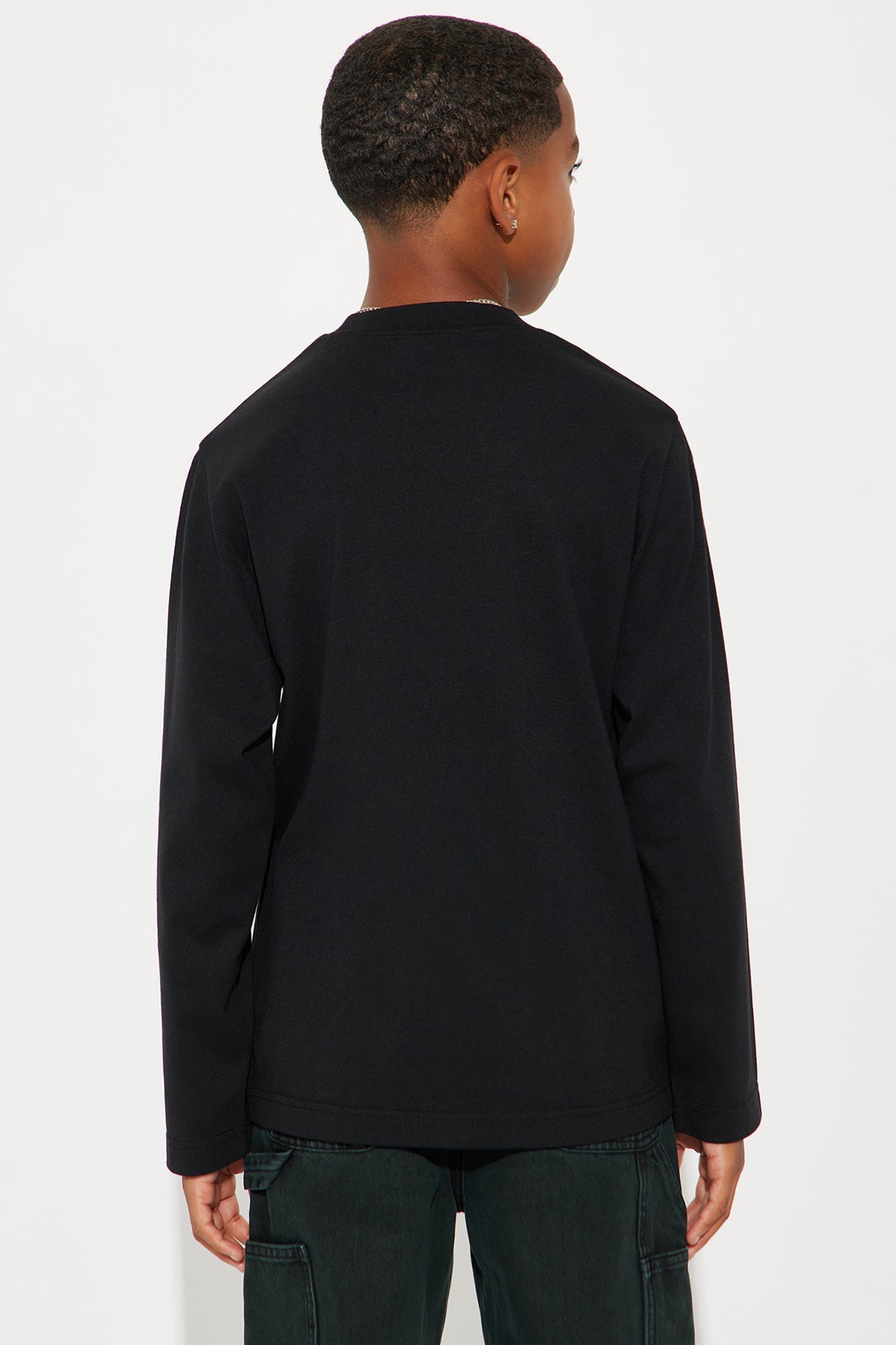 Mini LA Dreams Come True Print Long Sleeve Tee - Black