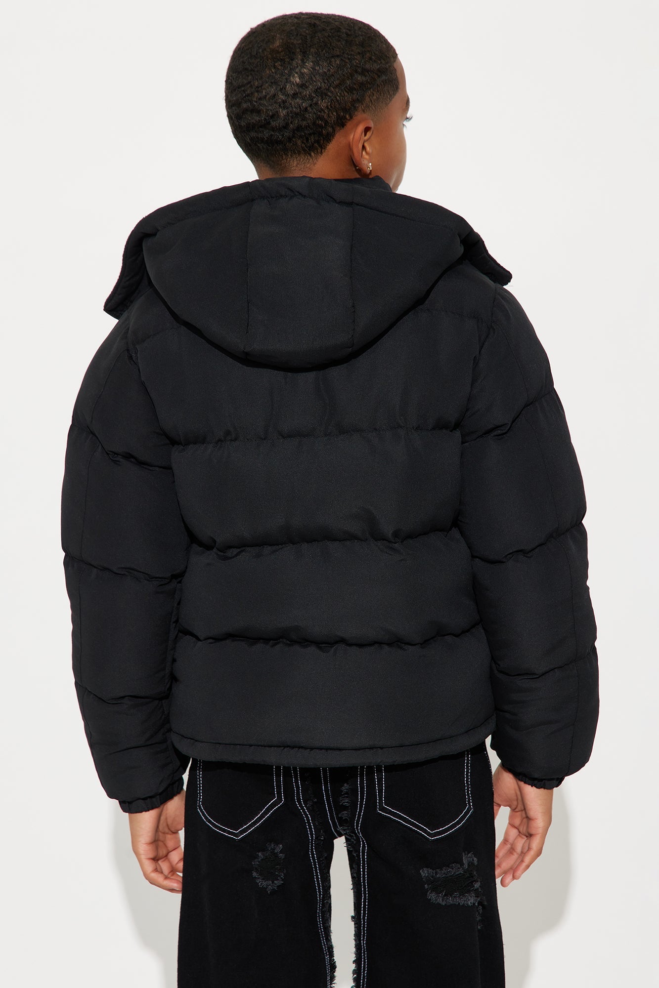 Mini Ready For The Colder Weather Puffer Jacket - Black
