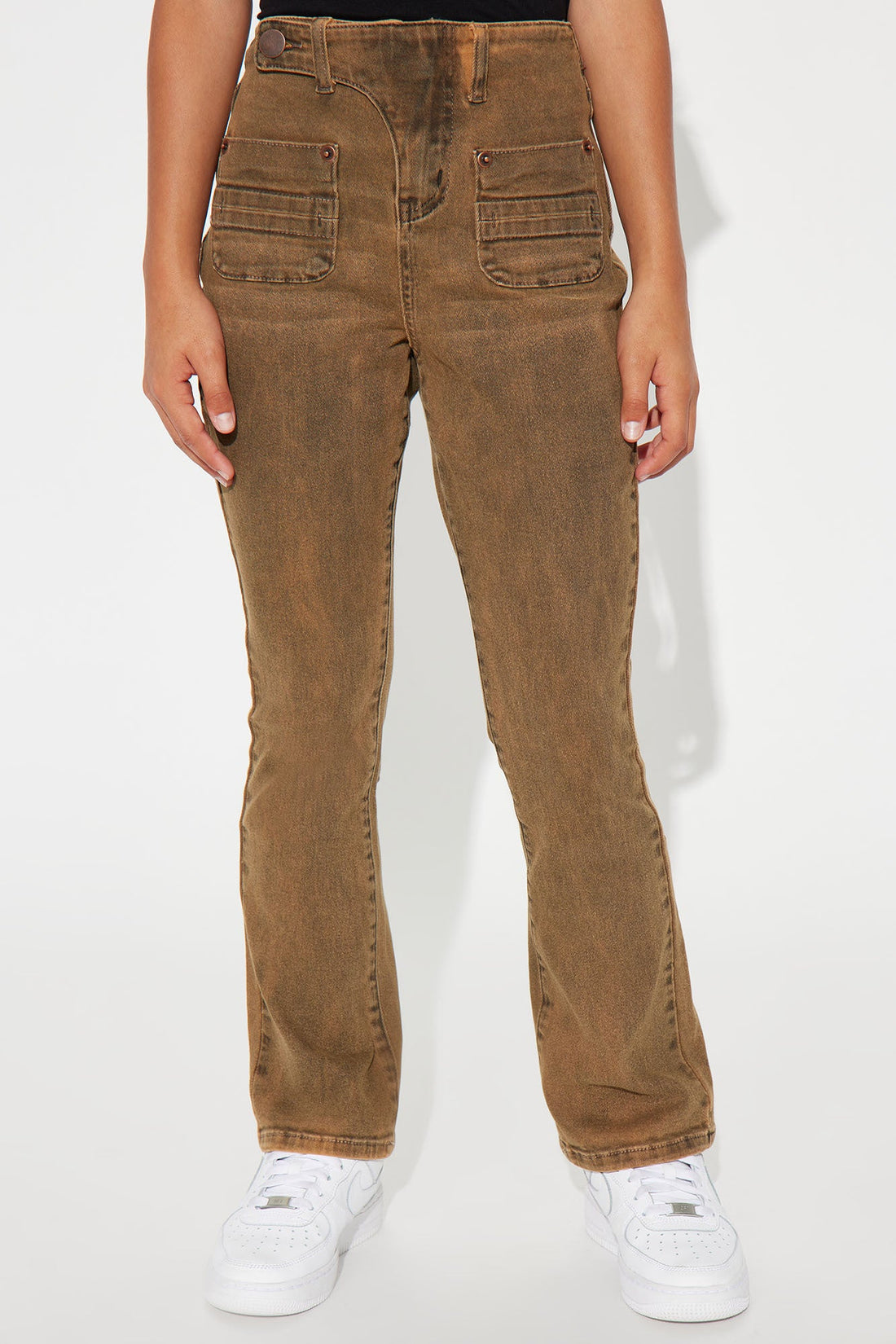 Mini Claudia Flare Pant - Brown