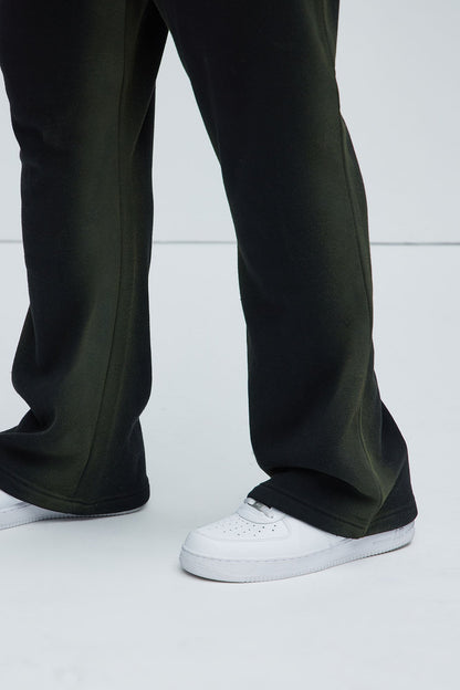 Tyson Blurred Lines Skinny Flare Sweatpants - Black
