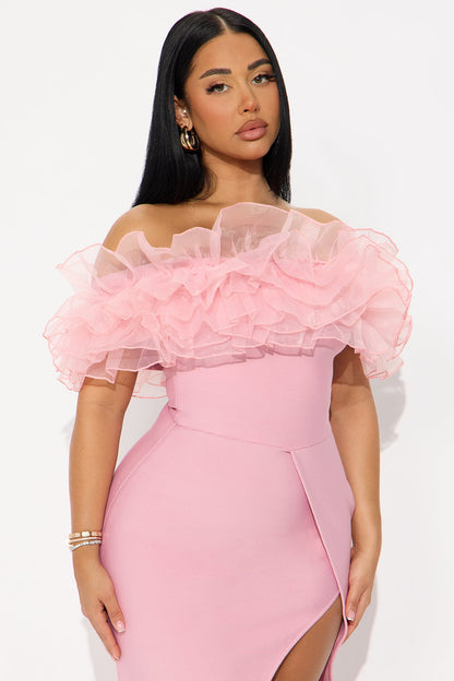 Refined Glam Bandage Gown - Mauve