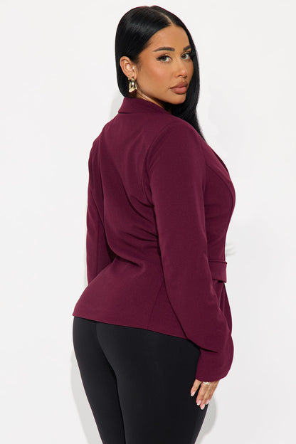 Make The Call Blazer - Burgundy