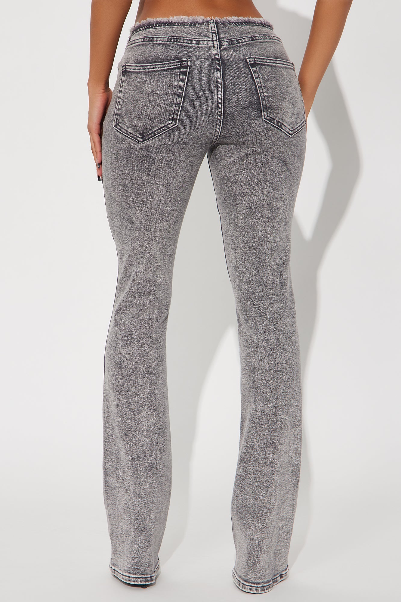 Highly Motivated Stretch Bootcut Jeans - Grey