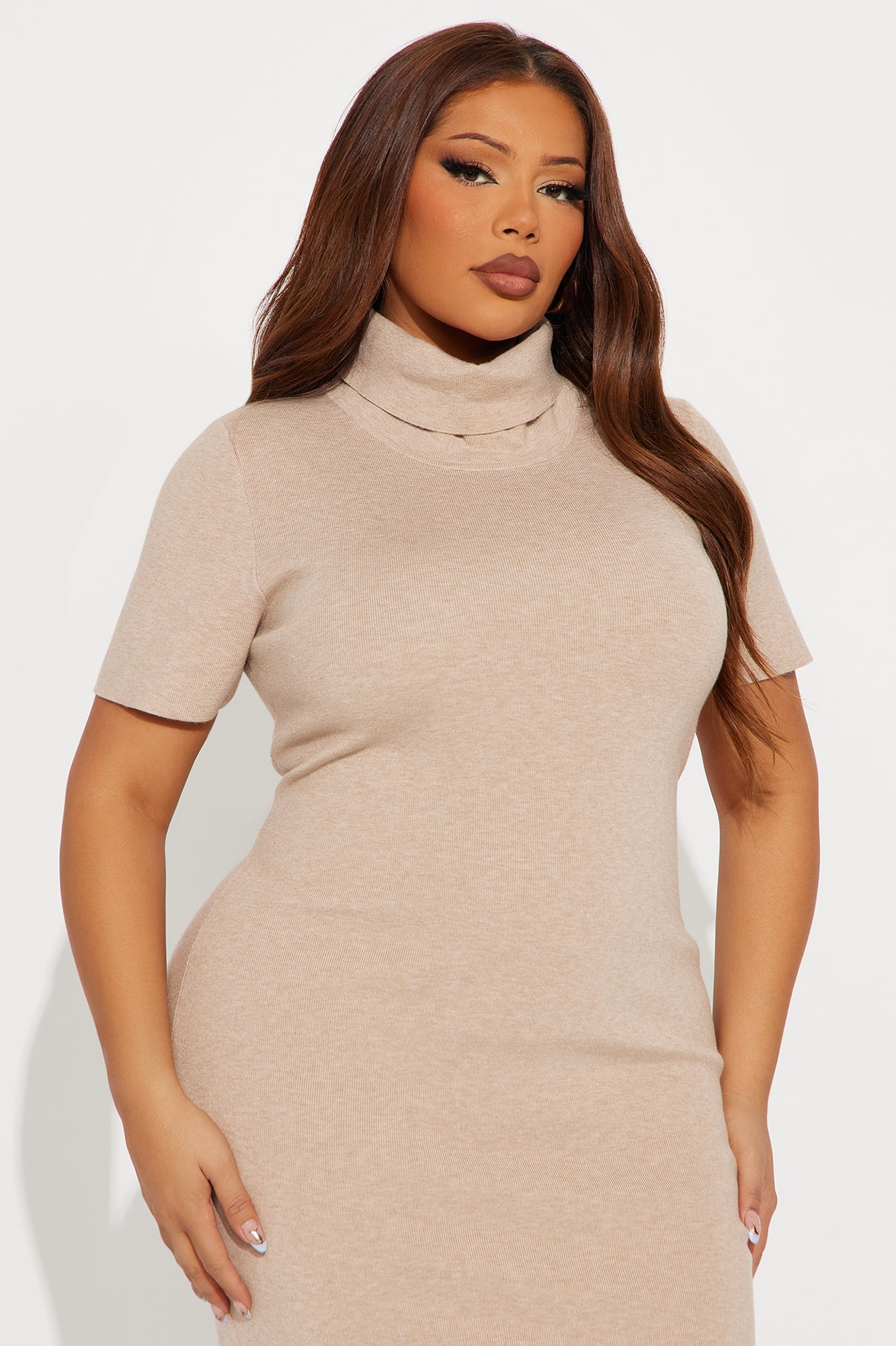 On Read Sweater Midi Dress - Oatmeal