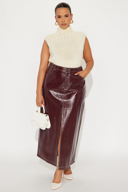 Undeniable Turtle Neck Sweater Top - Cream