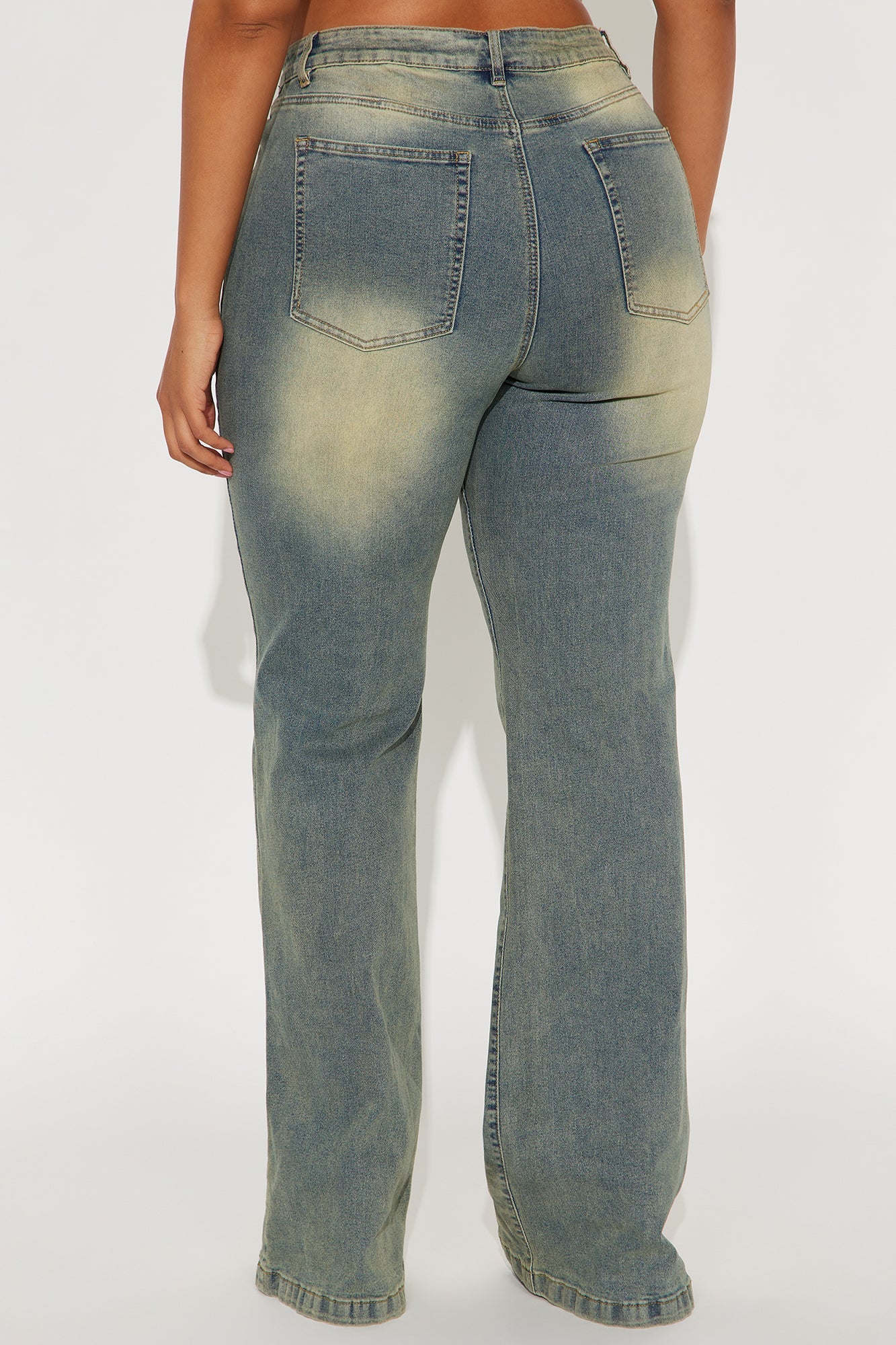 Tall Paris Low Rise Stretch Flare Jeans - Vintage Wash