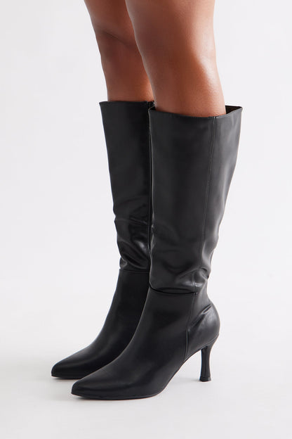 Edge Knee High Boots - Black