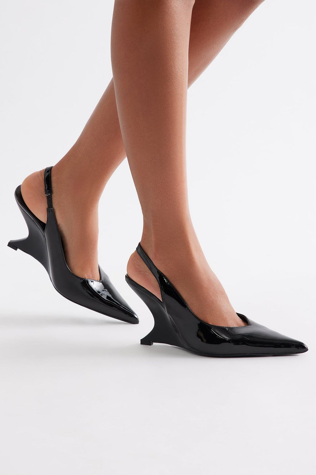 Briggs Slingback Wedges - Black
