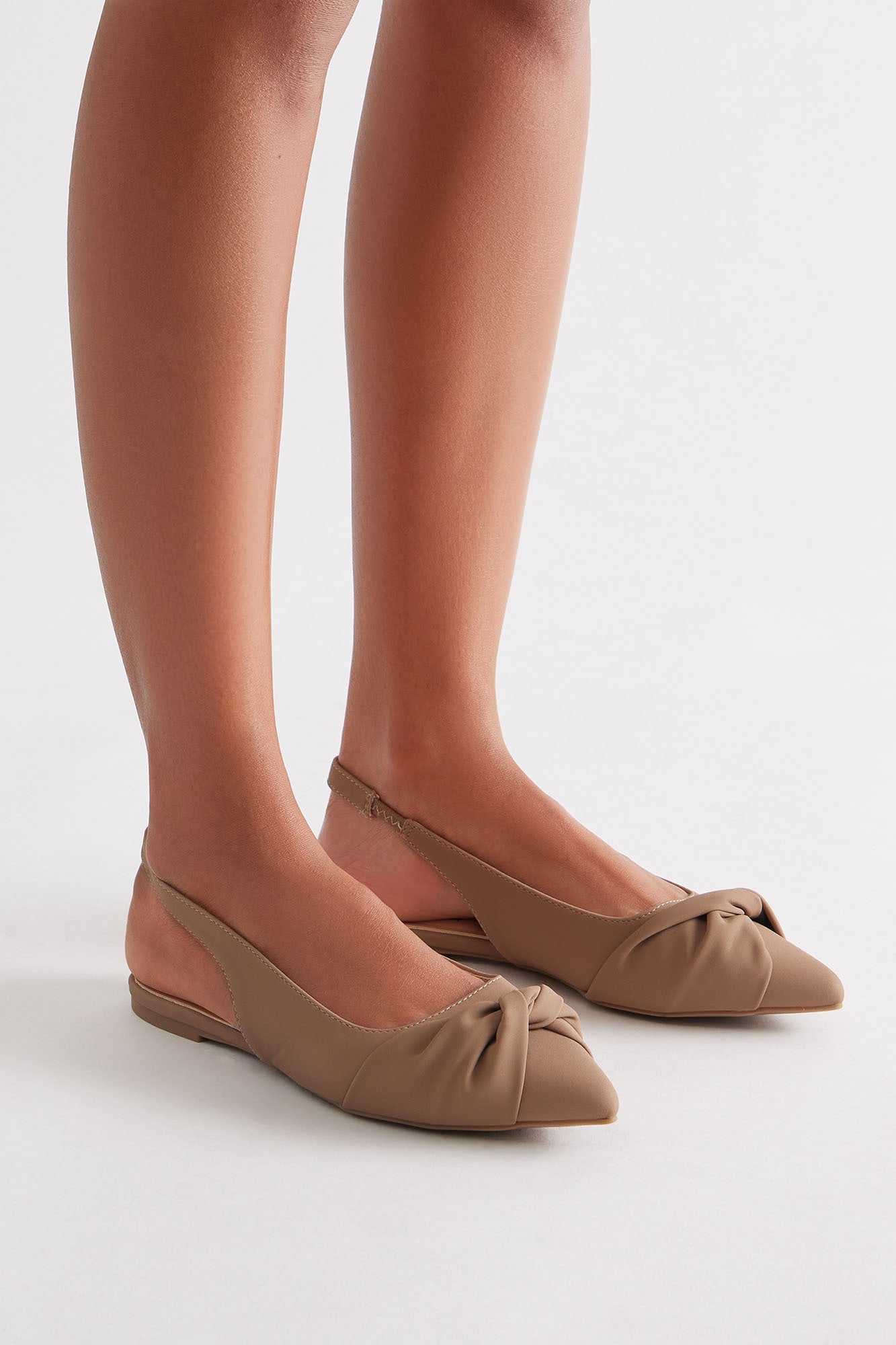 Gelina Slingback Flats - Brown
