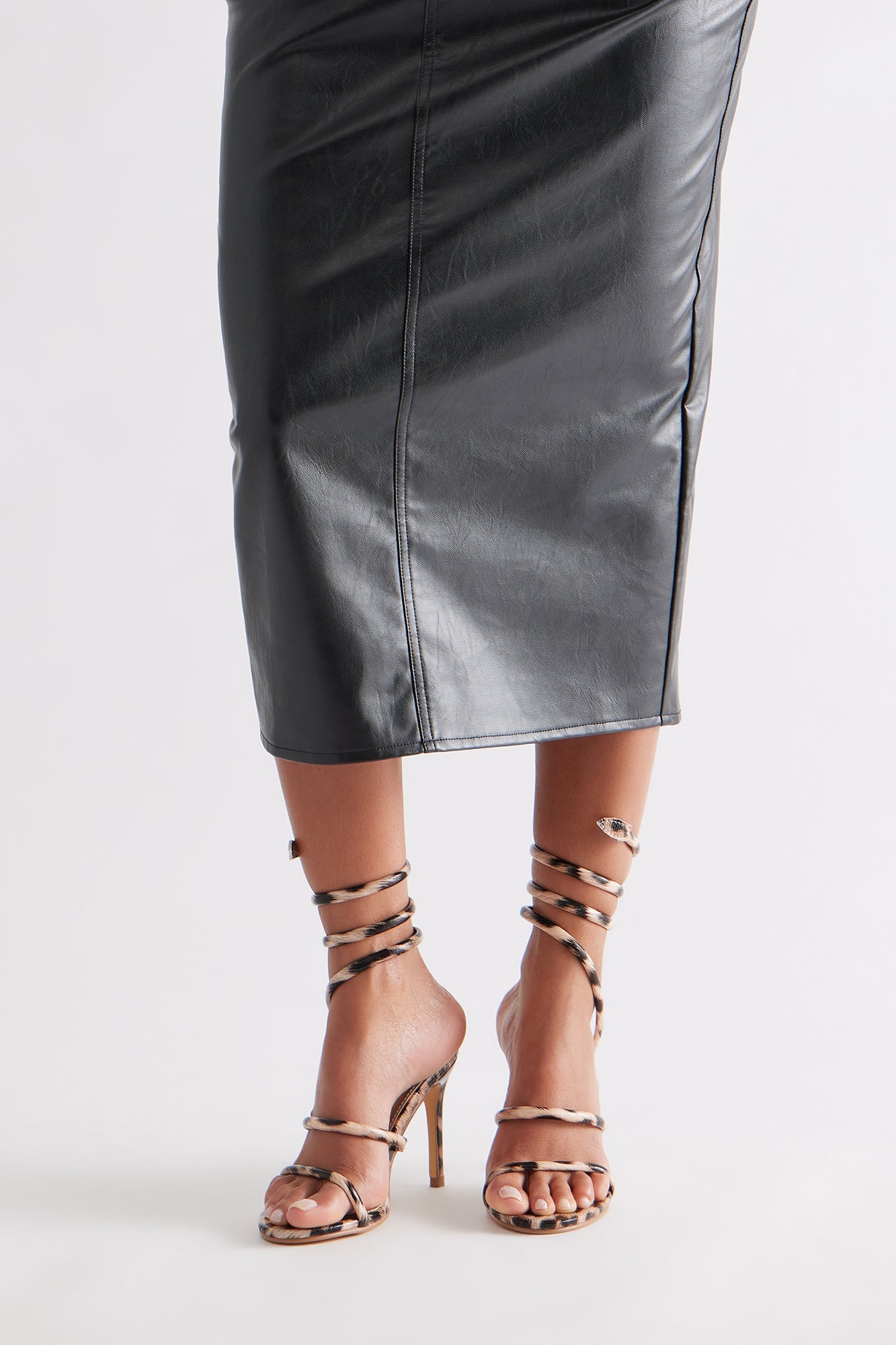 Paton Wrap Up Heels - Leopard