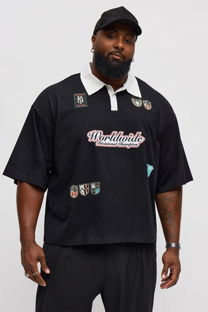 Worldwide Champion Short Sleeve Polo - Black