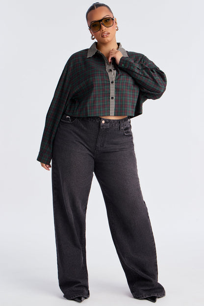 Kennie Plaid Shirt - Green/combo