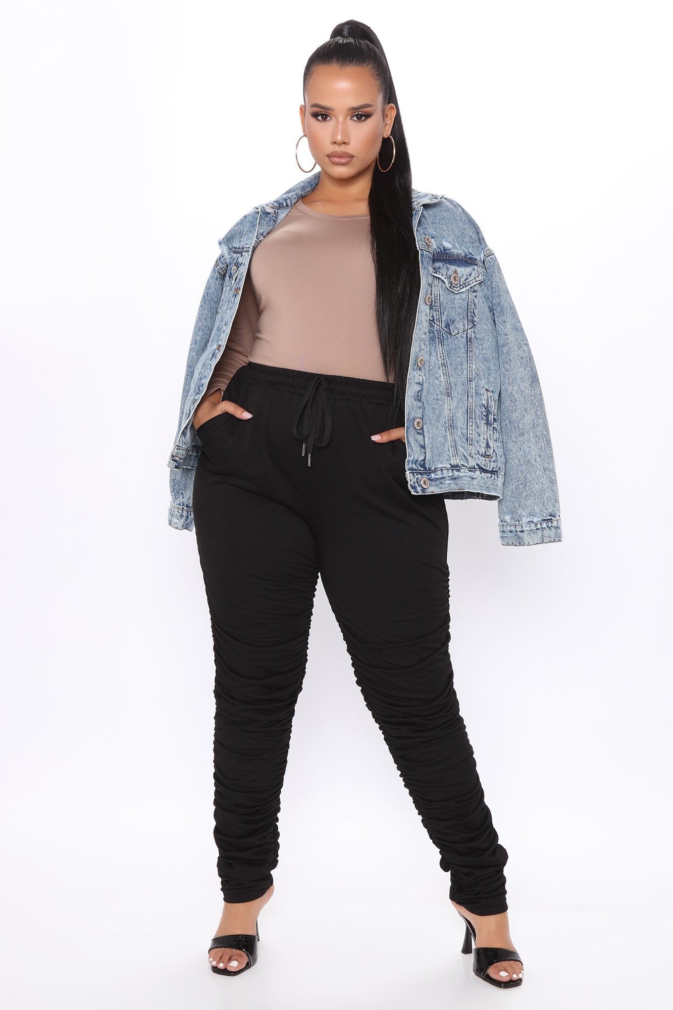 Julia Long Sleeve Top - Taupe