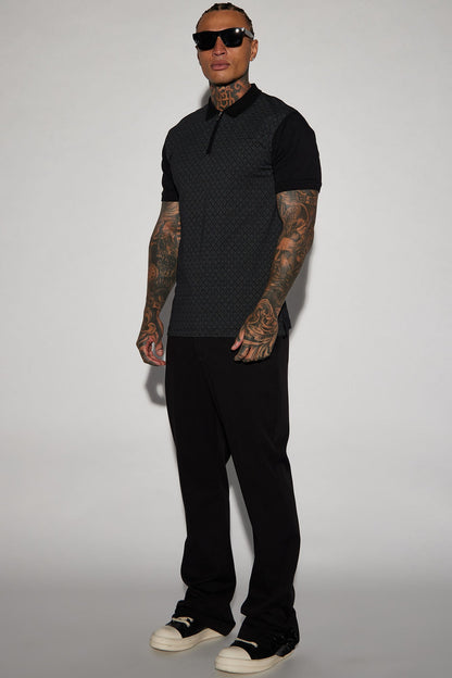 Bogey Short Sleeve Polo - Black
