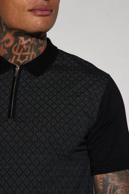 Bogey Short Sleeve Polo - Black