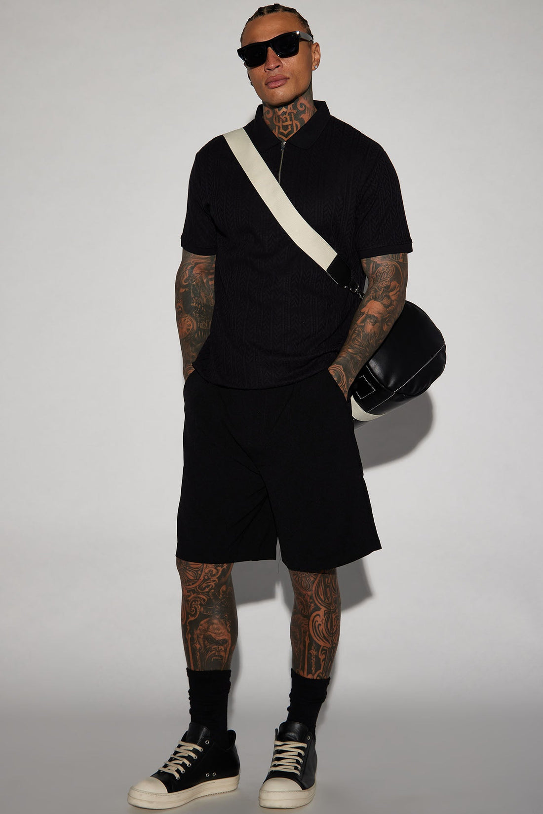 Caddie Short Sleeve Polo - Black