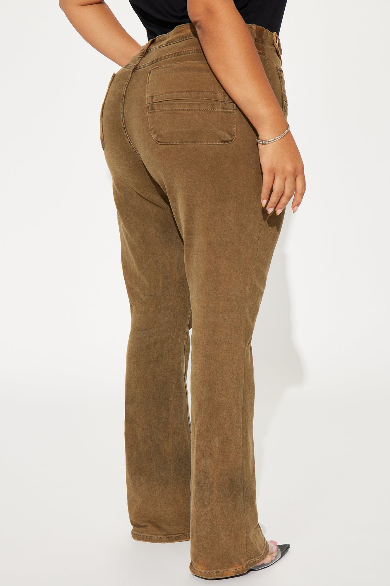 Claudia Flare Pant - Brown