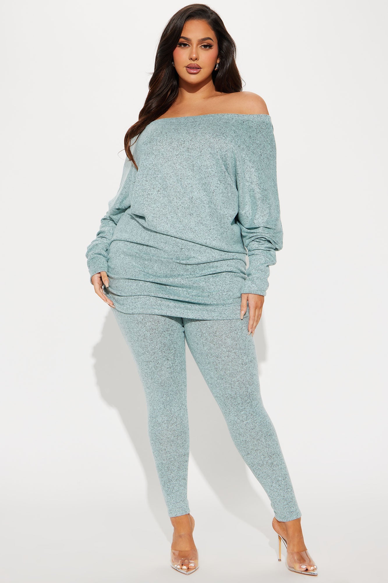 Cassandra Cozy Legging Set - Mint