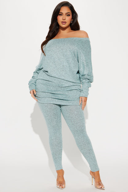 Cassandra Cozy Legging Set - Mint