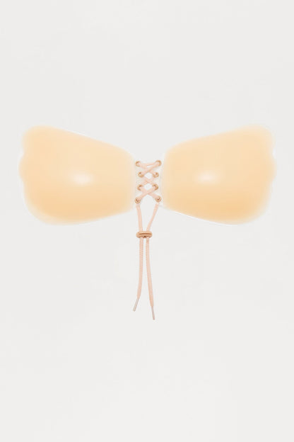 The Right Way Invisible Lace Up Bra - Nude