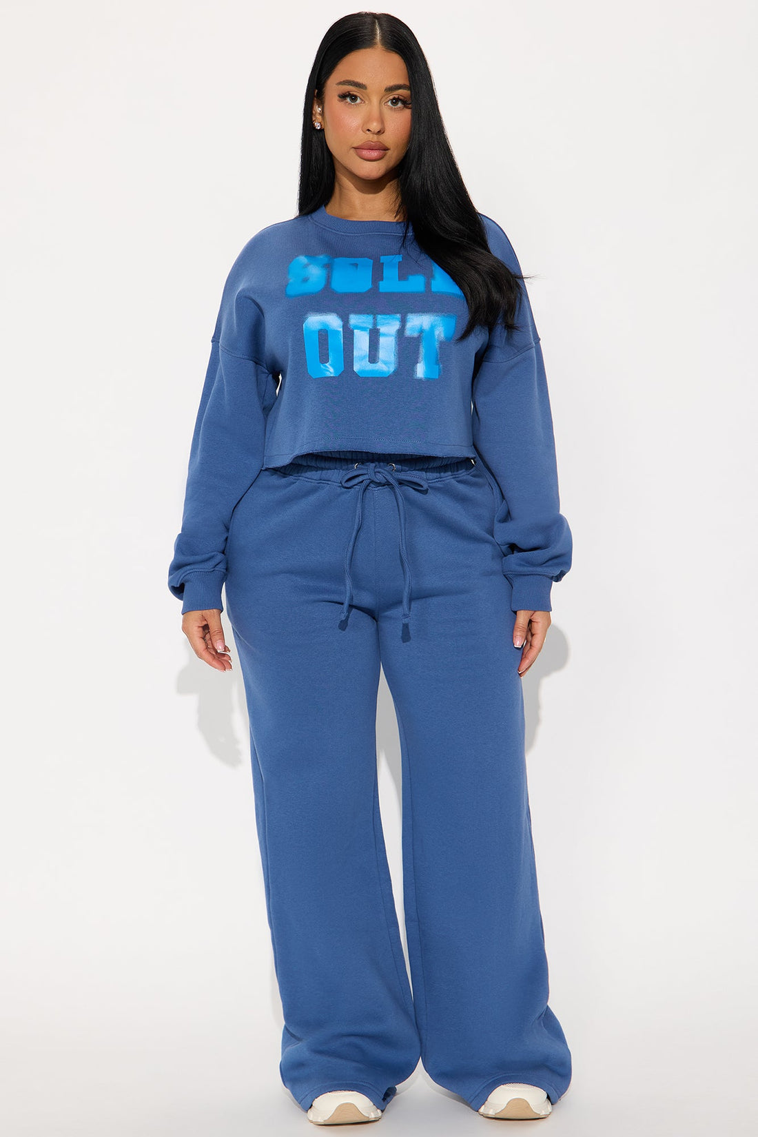 Sold Out Fleece Pant Set - Blue