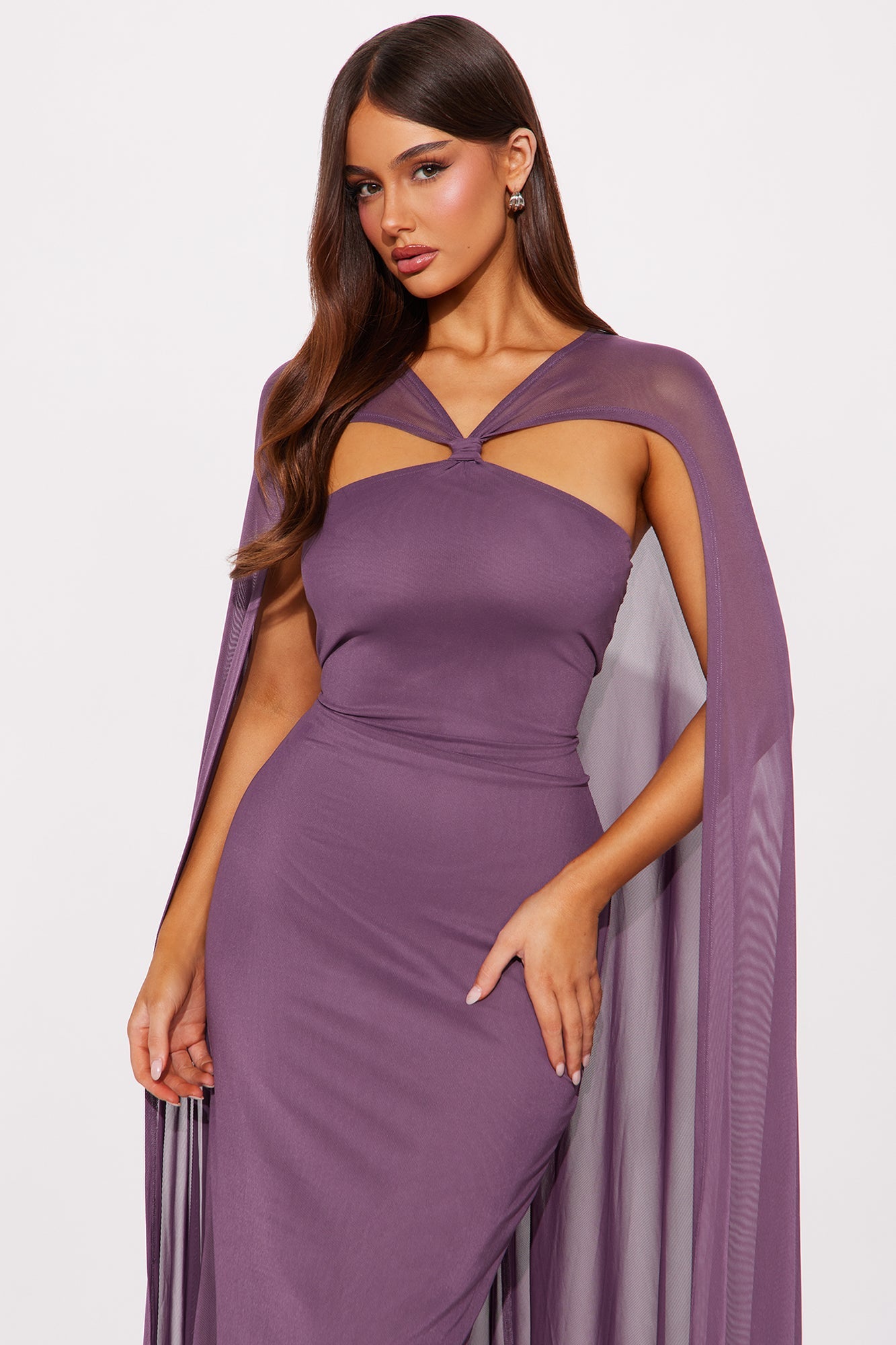 Sweet Trouble Mesh Gown - Purple