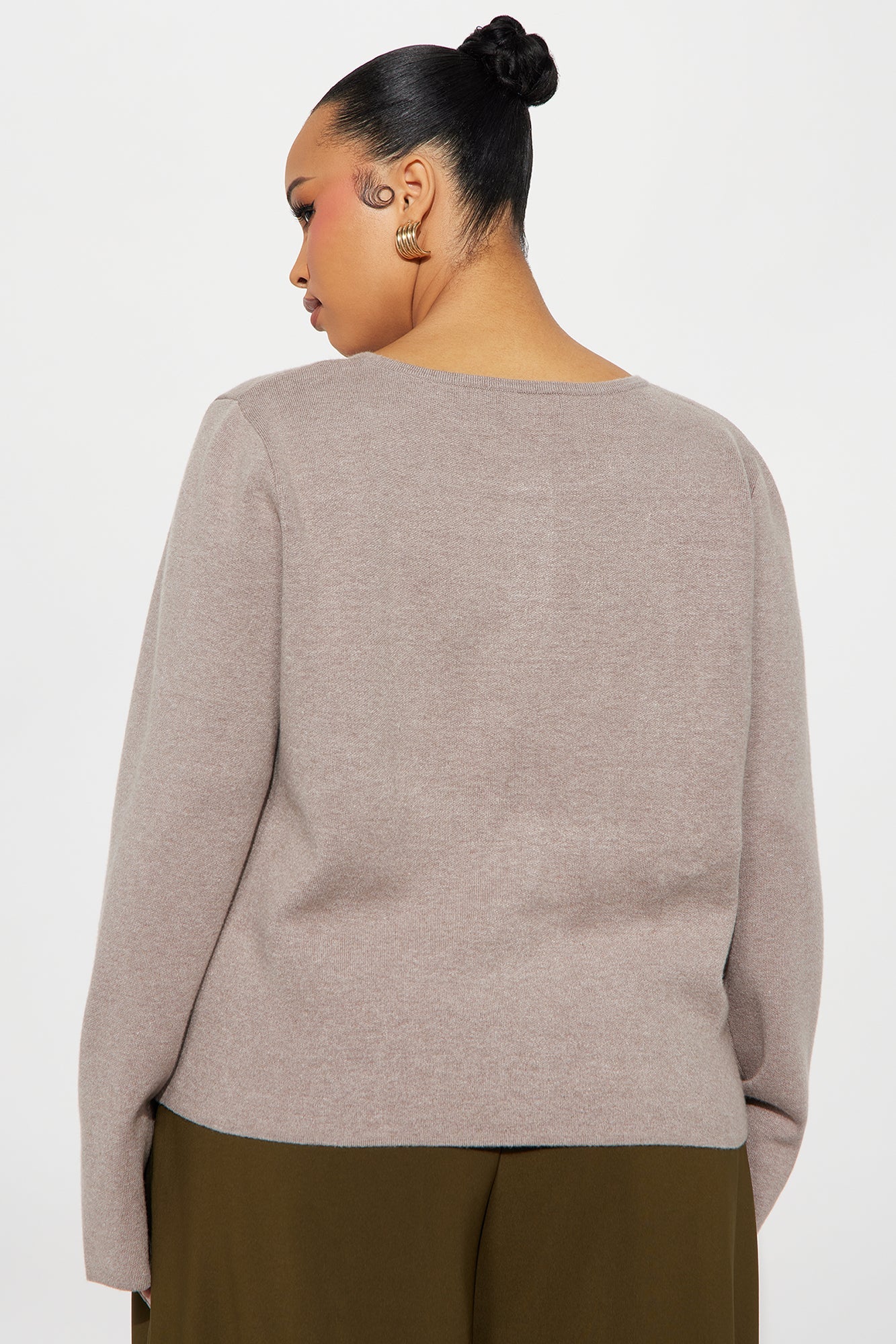 Lindie Hardware Cardigan - Taupe