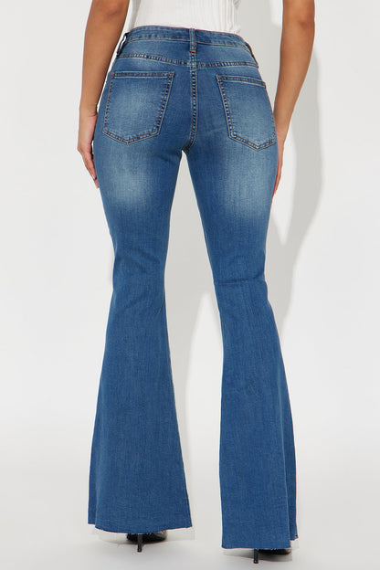 Best Stretch Low Rise Bell Bottom Jean - Dark Wash
