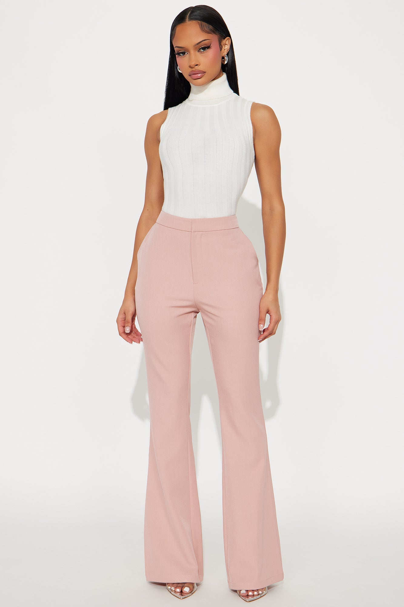 Octavia Flare Trouser Pant 33″ - Pink