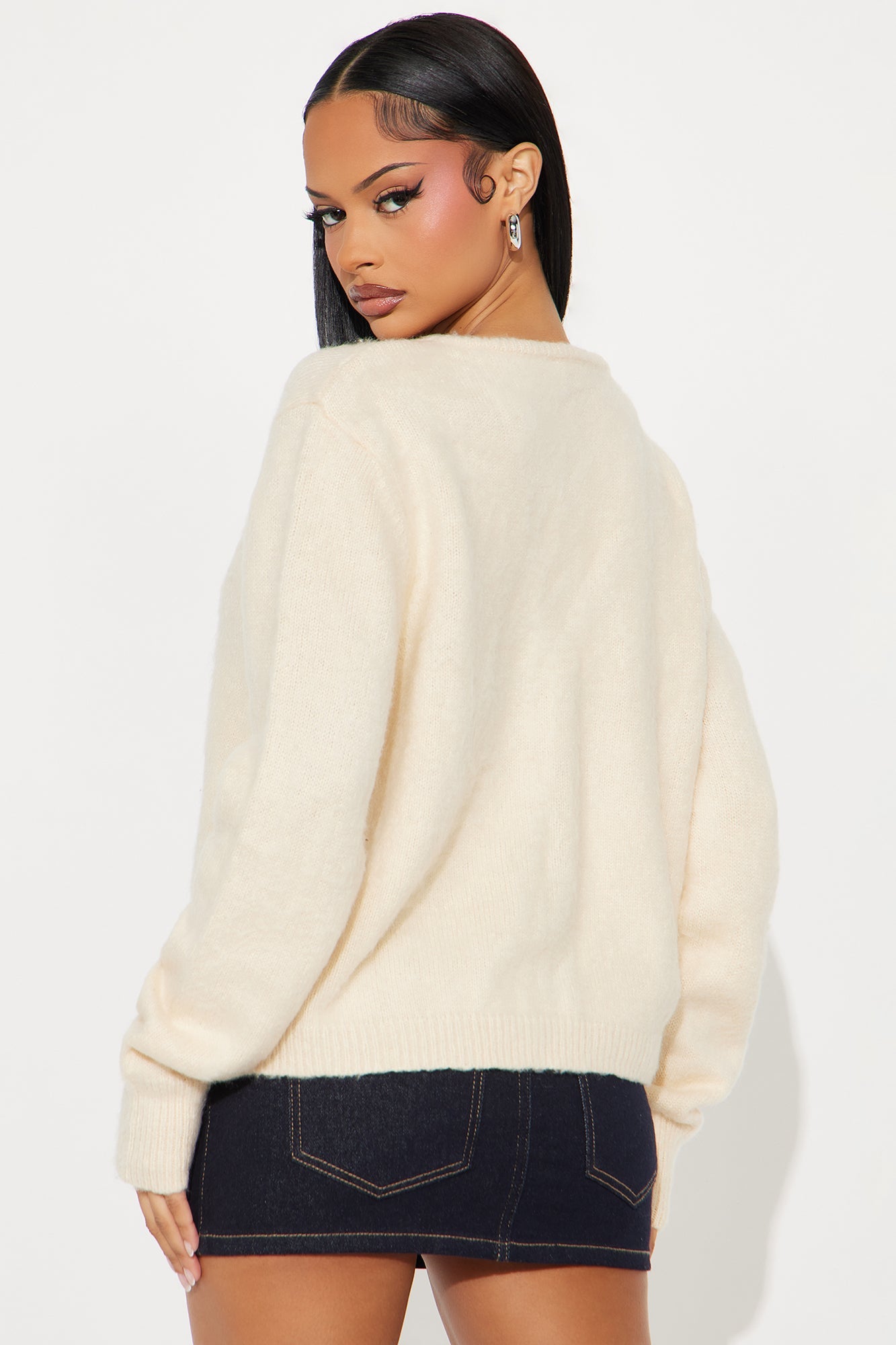 Yours To Keep Washed Cardigan - Cream