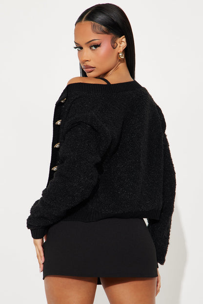 Sweet Tea Hardware 2 Piece Cardigan - Black