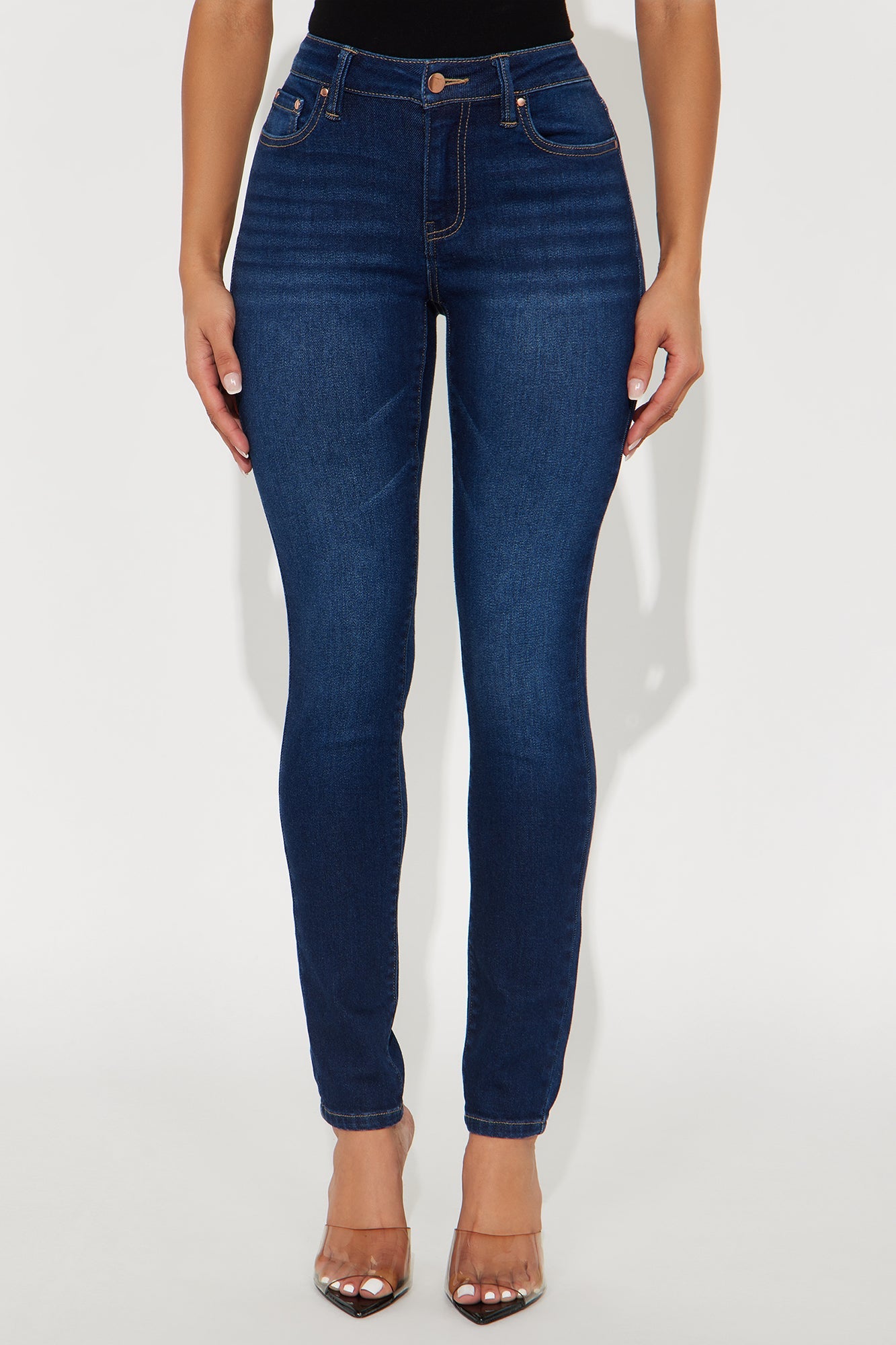 Move With You Low Rise Skinny Jeans - Dark Wash
