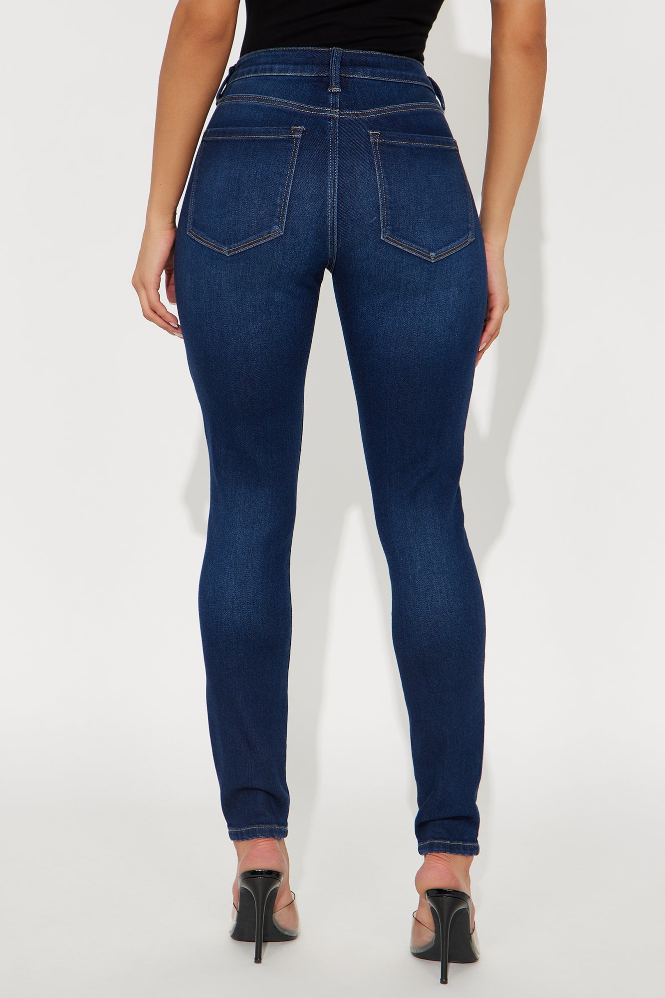 Move With You Low Rise Skinny Jeans - Dark Wash