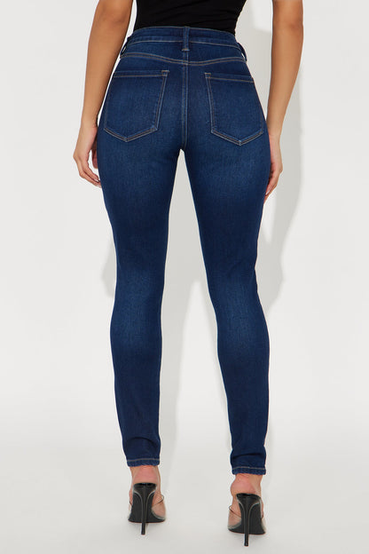 Move With You Low Rise Skinny Jeans - Dark Wash