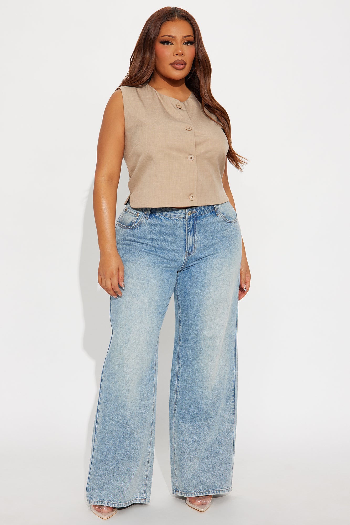 The Sharon Vest - Taupe